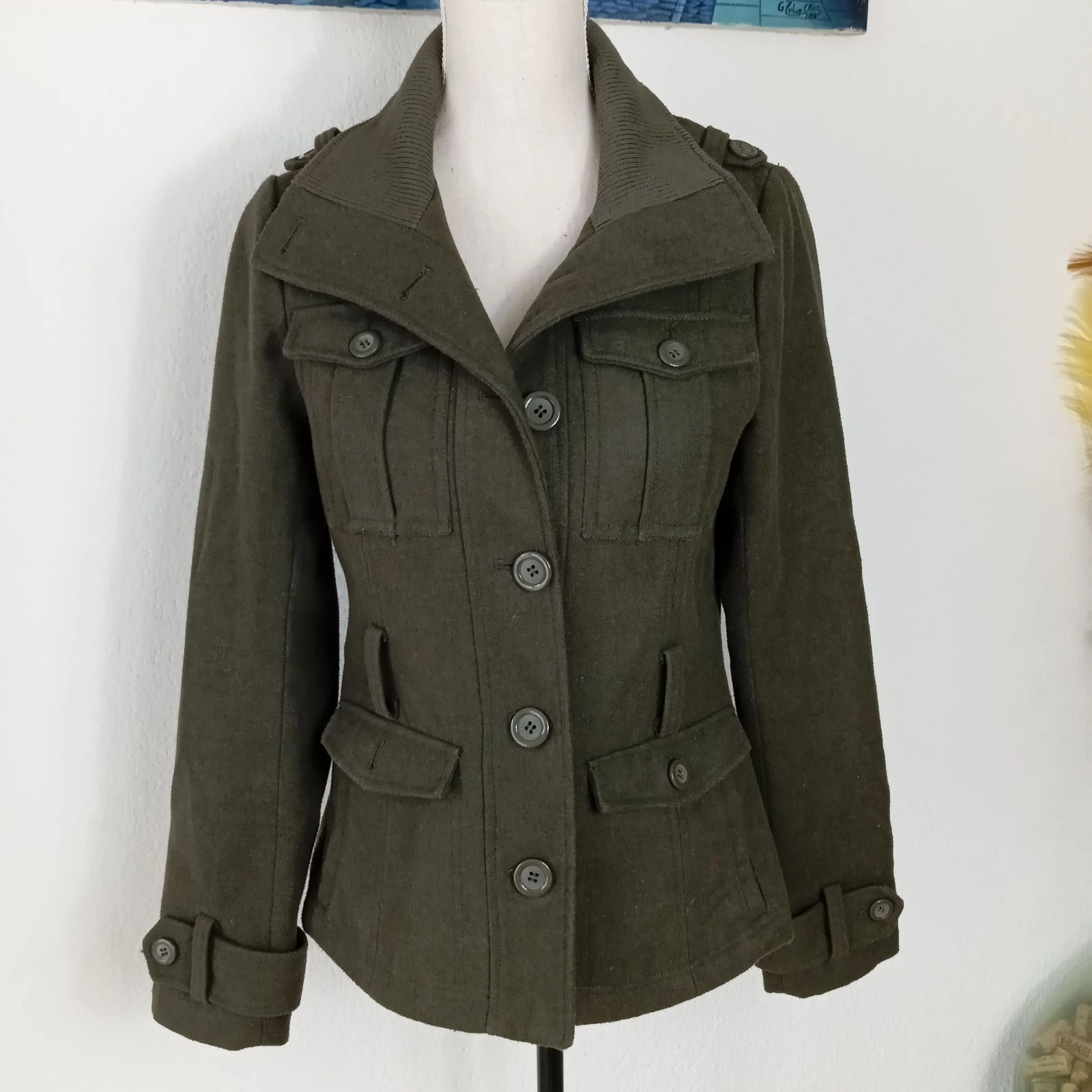 Veste Femme Marque Only Couleur Kaki / Vert Taille S